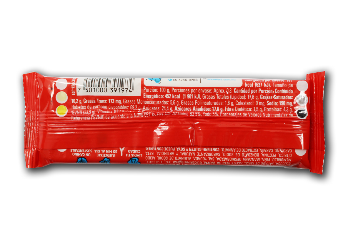 Barritas de Fresa Marinela