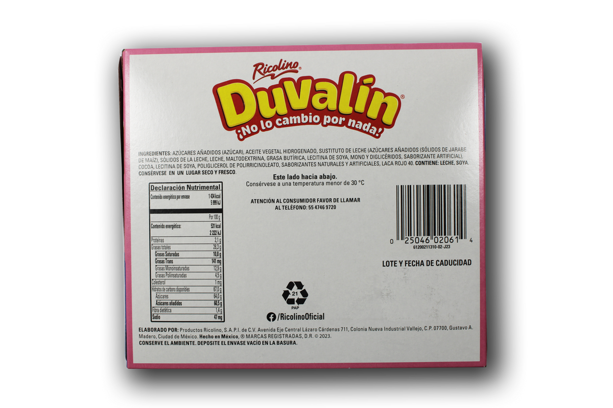 Duvalín Avellana y Fresa