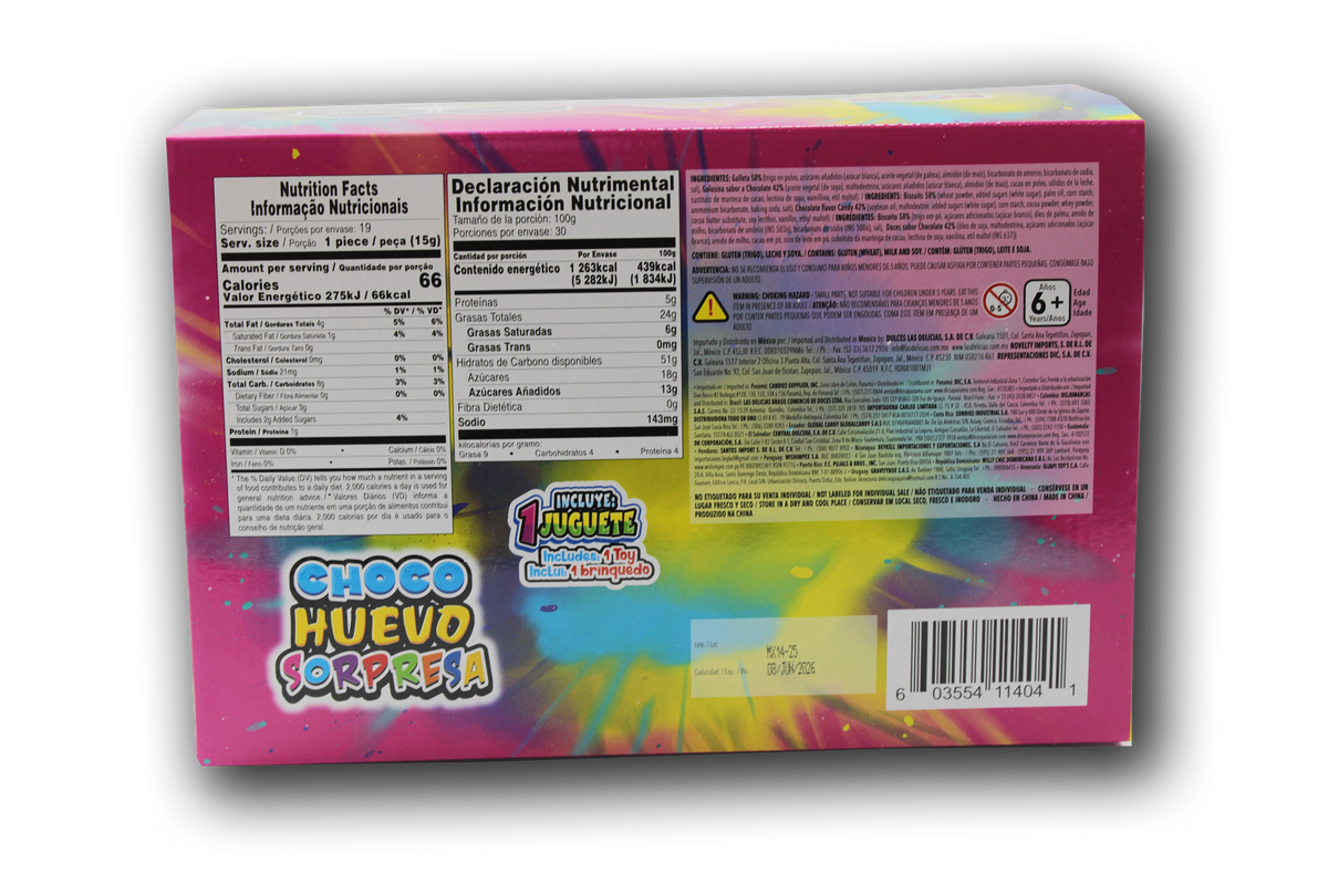 Choco Huevo Sorpresa Las Delicias – Dulcería La Estrella