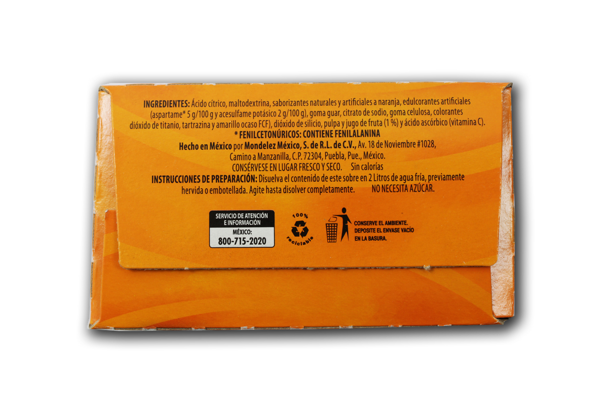 Bebida en Polvo Tang Sabor Naranja 112GR
