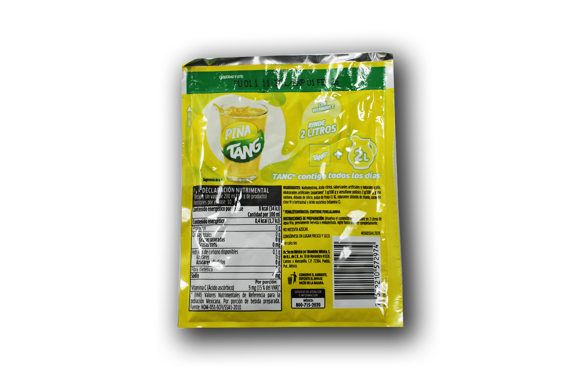 Bebida en Polvo Tang Sabor Piña 112GR