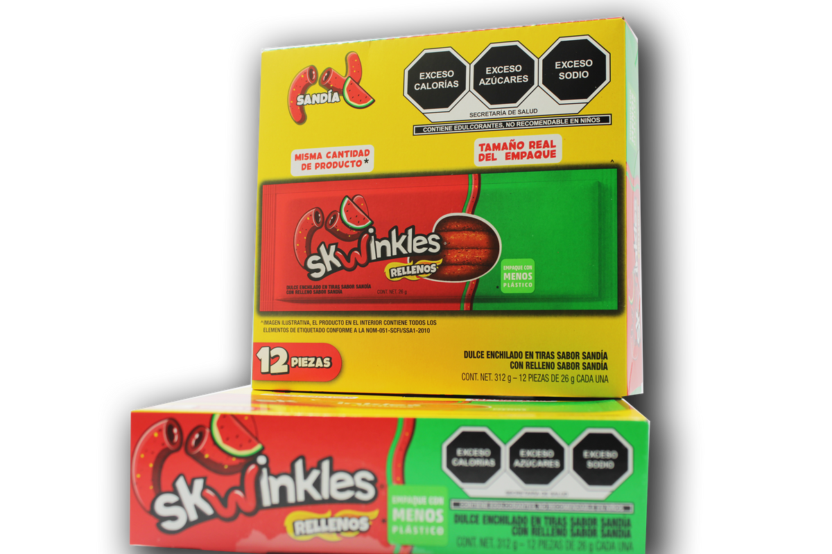 Skwinkles Rellenos Sabor Sandía Enchilada