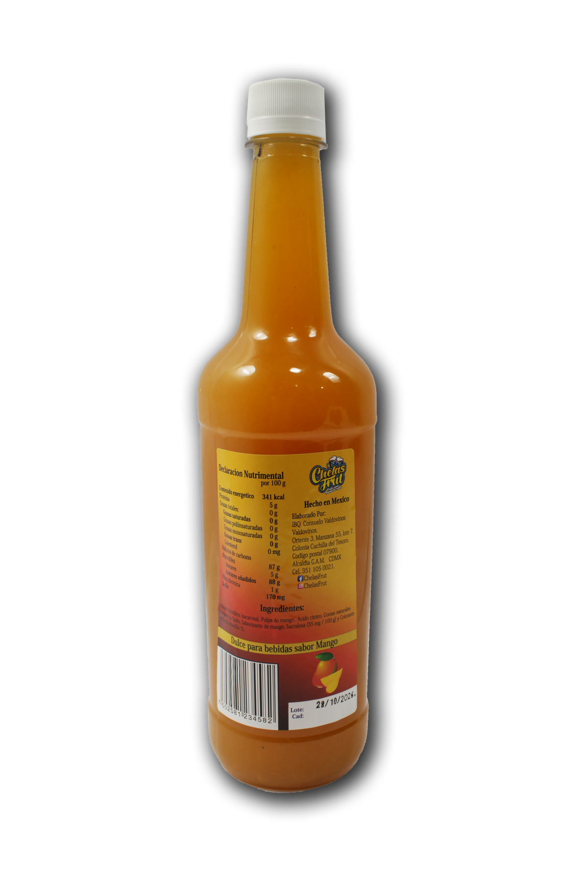 Mezclador para Bebidas Chelasfrut Sabor Mango