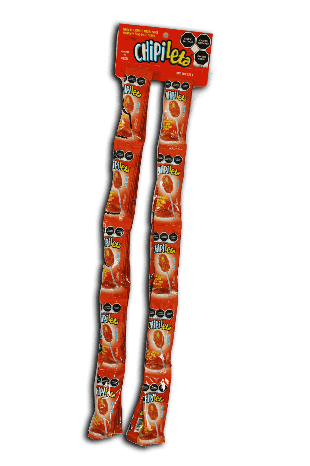 Paleta de Caramelo Chipileta tira