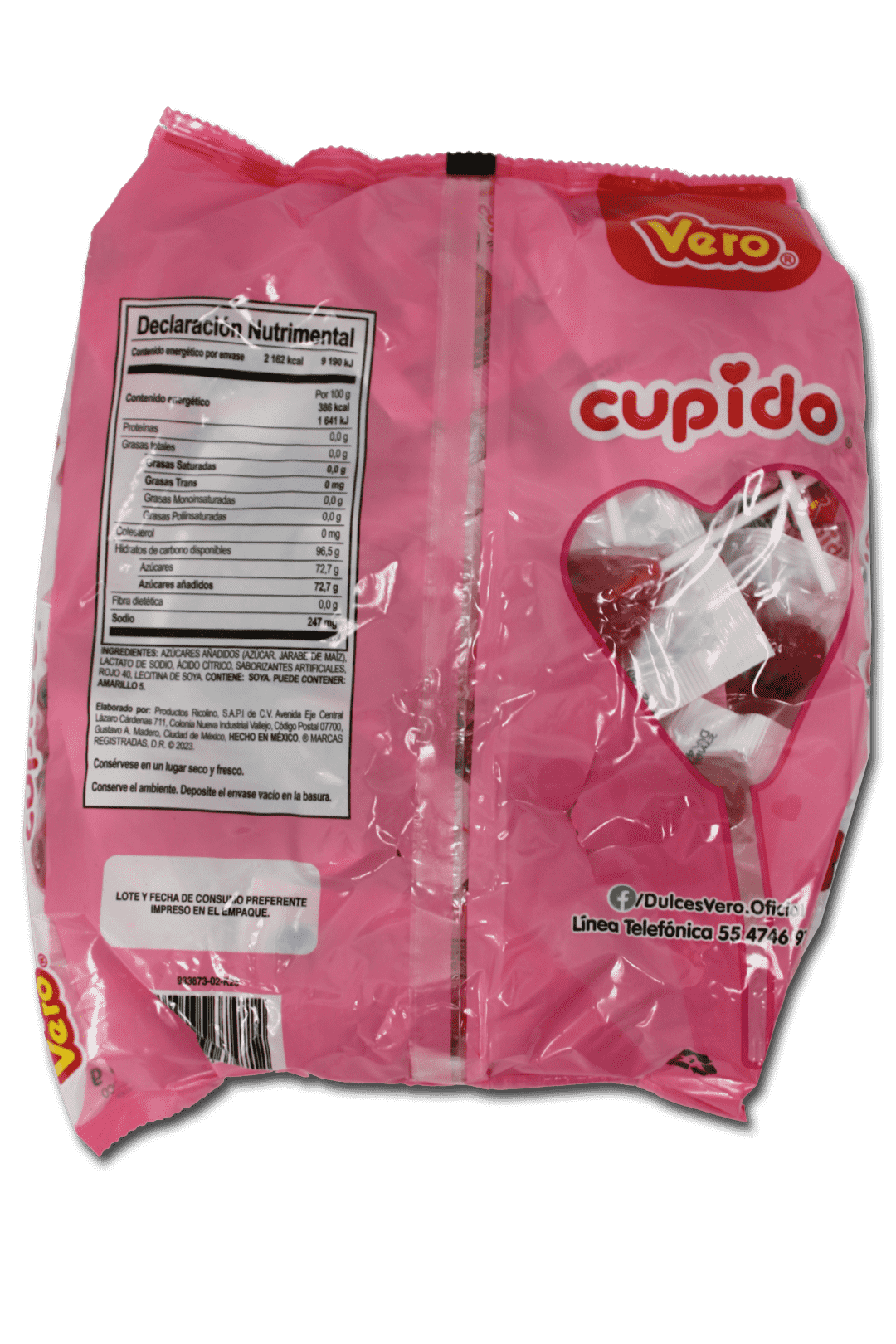 Paleta Corazón cupido Vero