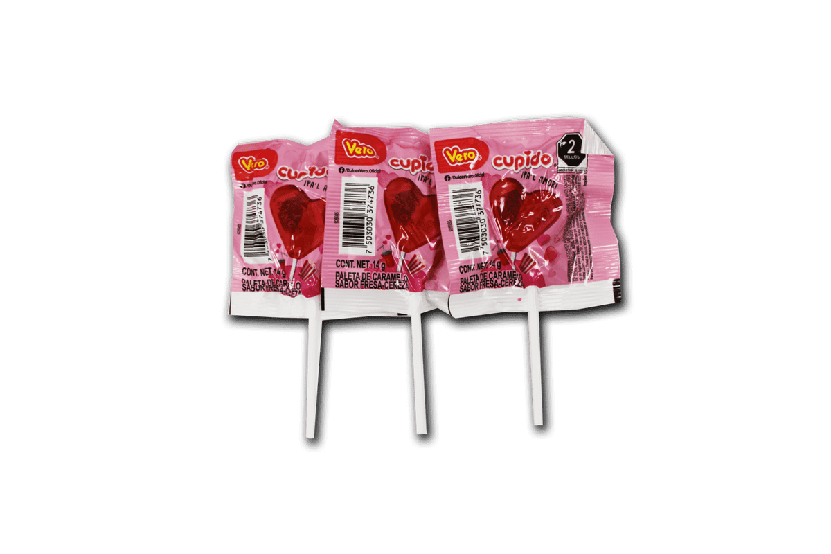 Paleta Corazón cupido Vero