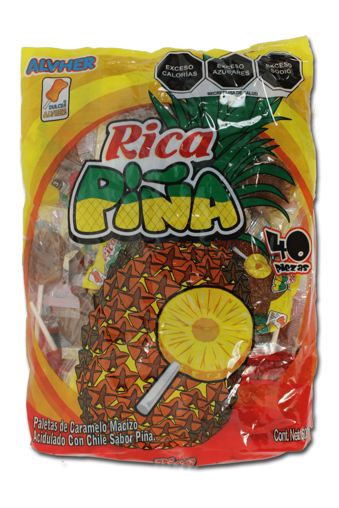 Paleta Rica Piña Alvbro – Dulcería La Estrella