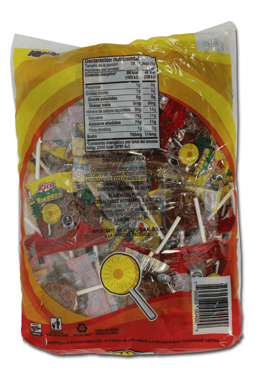 Paleta Rica Piña Alvbro