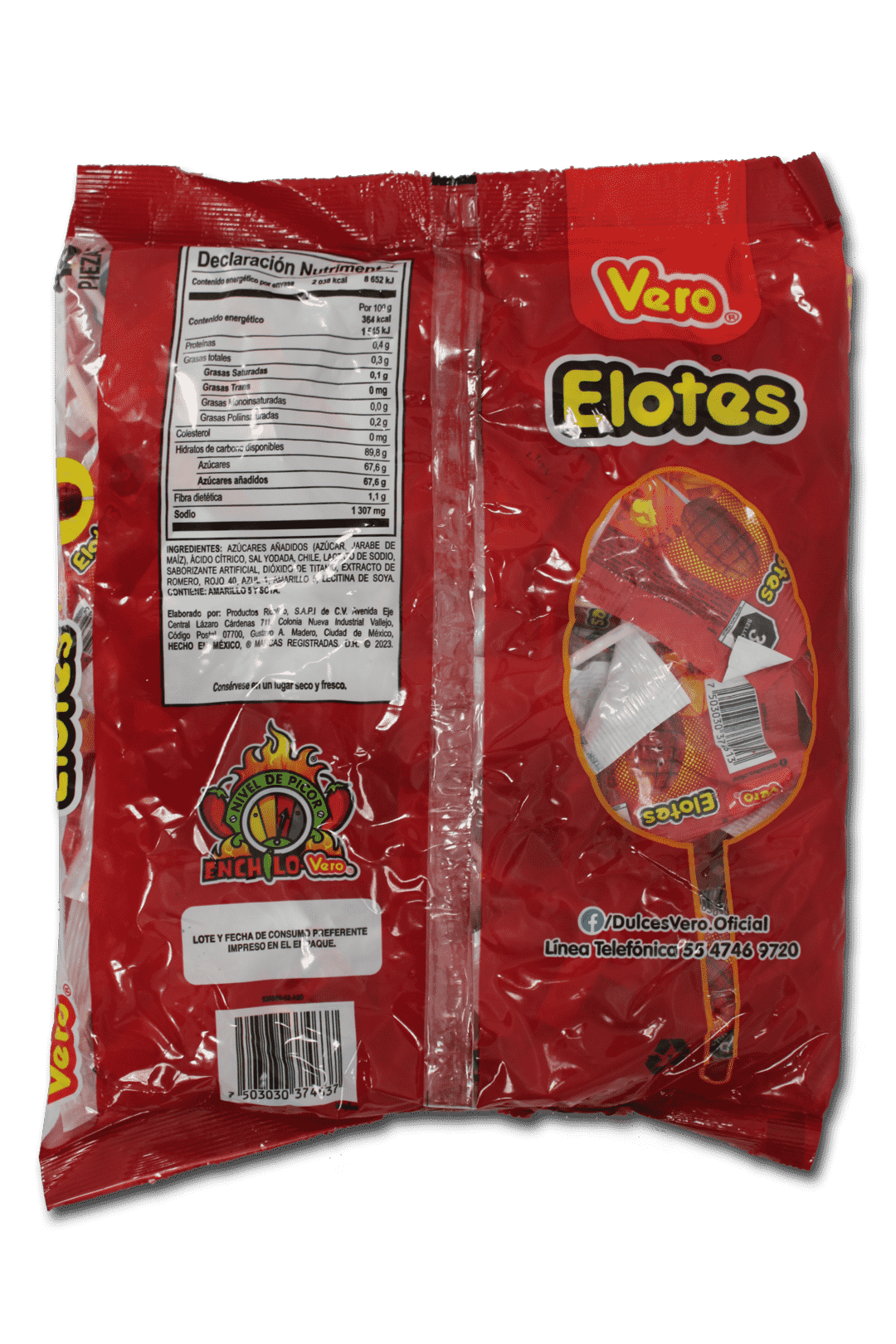 Paleta Elote con chile