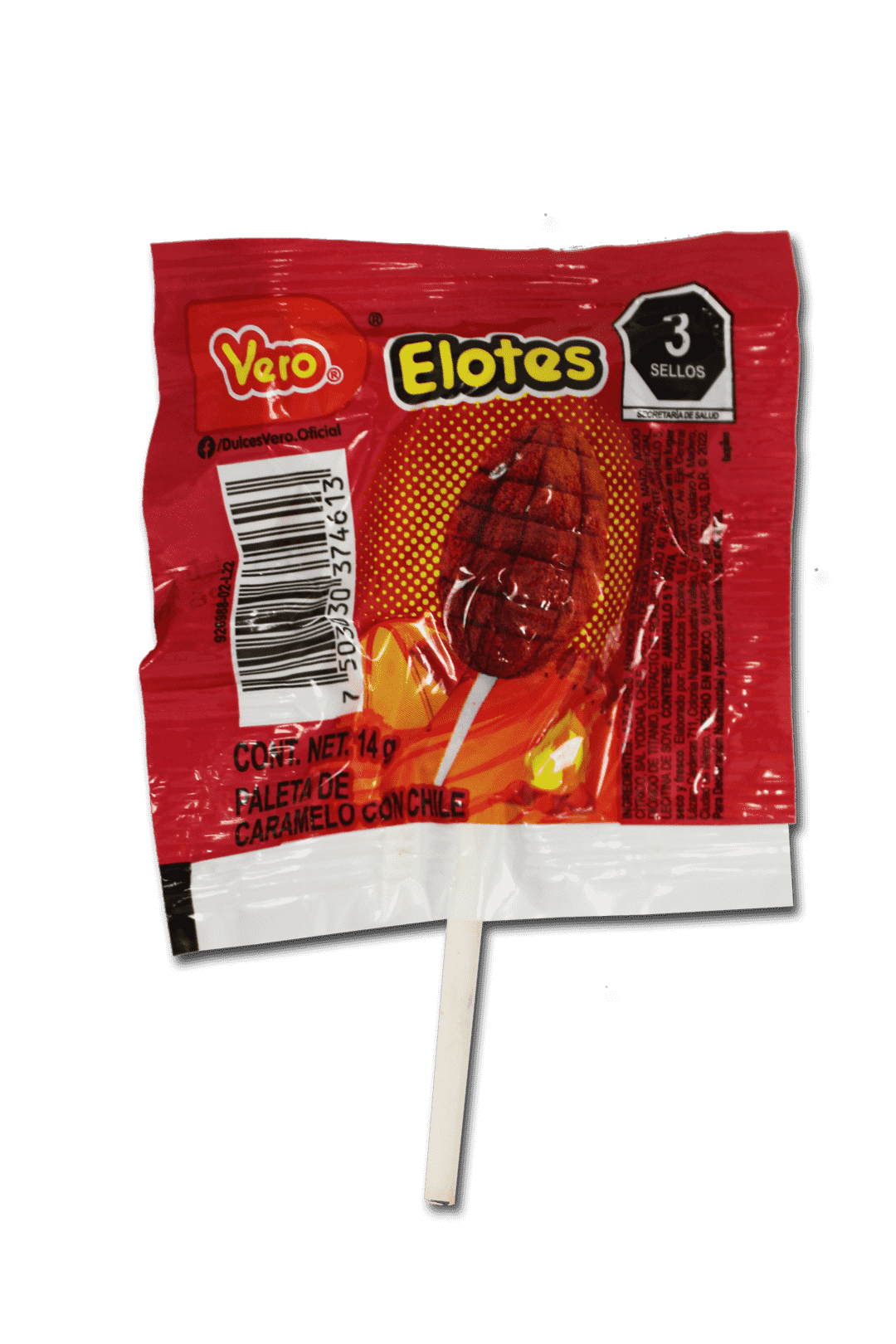 Paleta Elote con chile