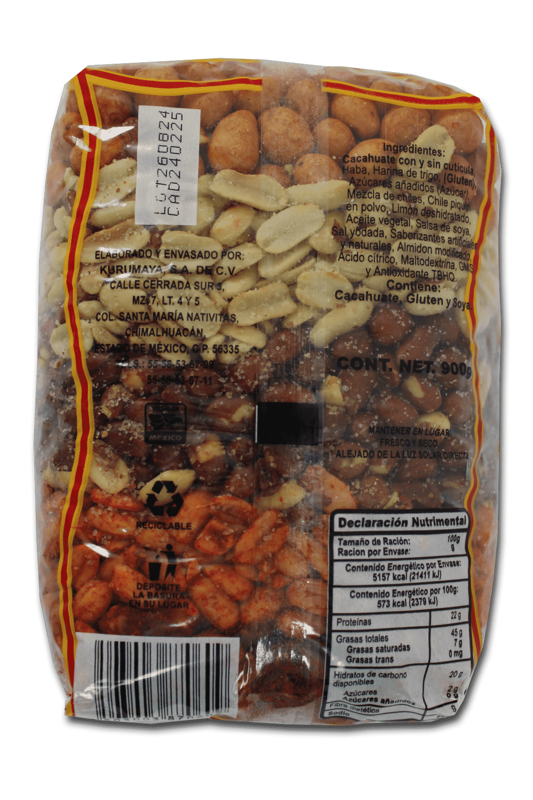 Cacahuate Japonés Kurumaya 900 grs.