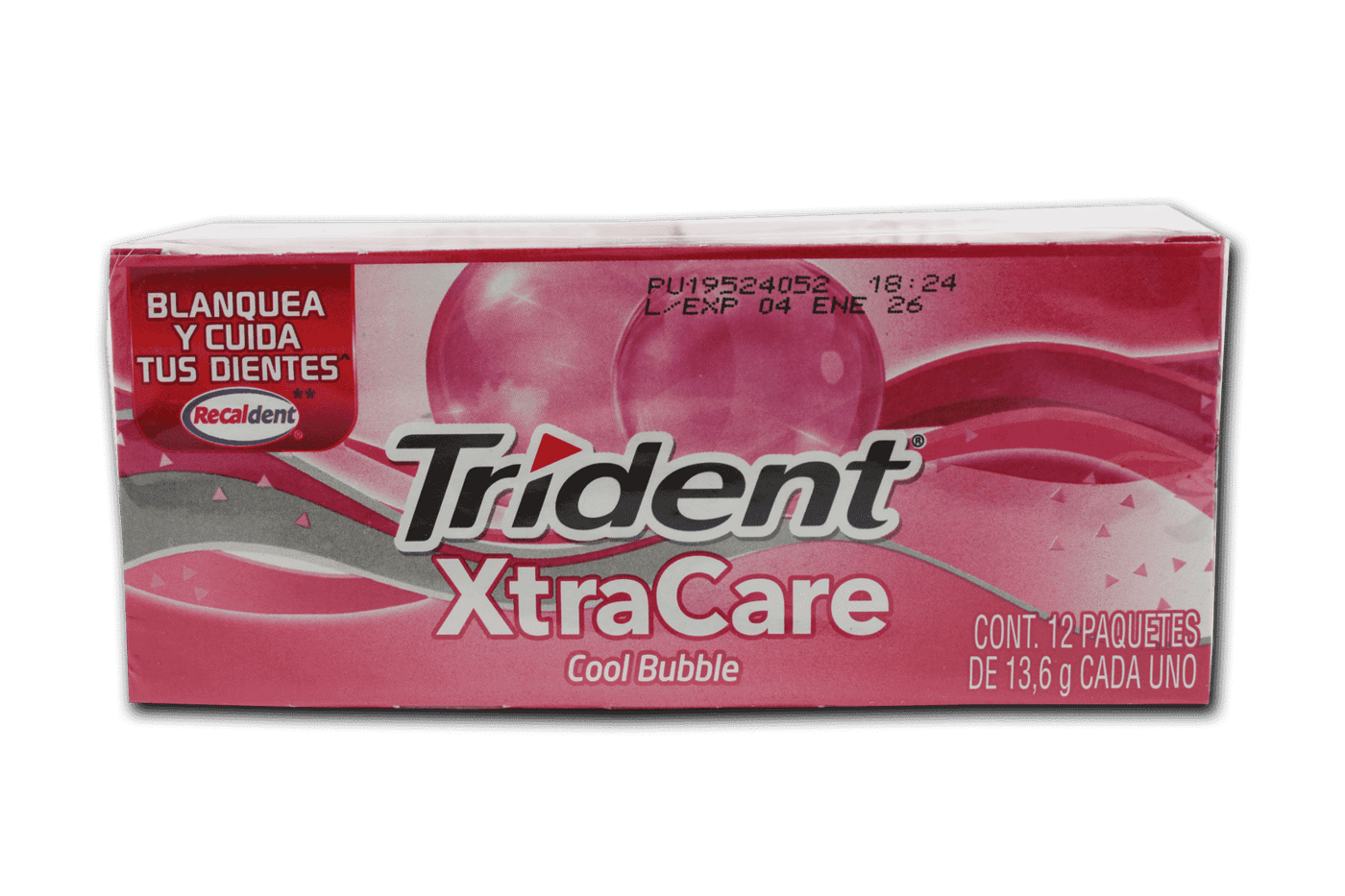 Trident Cool Raspberry Trident Xtracare cool bubble – Dulcería La Estrella