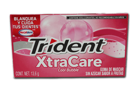 Trident Cool Raspberry Trident Xtracare cool bubble – Dulcería La Estrella