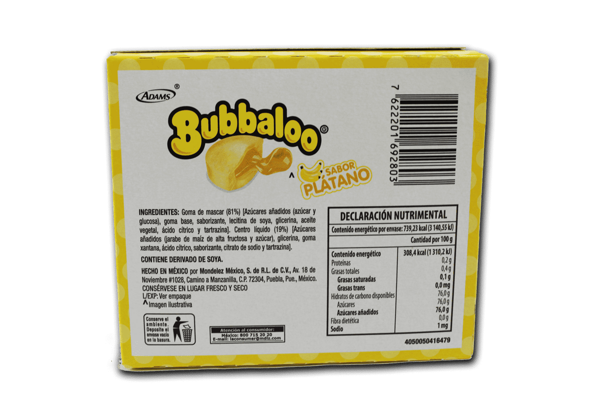 Bubbaloo plátano