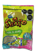 Sapito de chocolate con chispas de colores