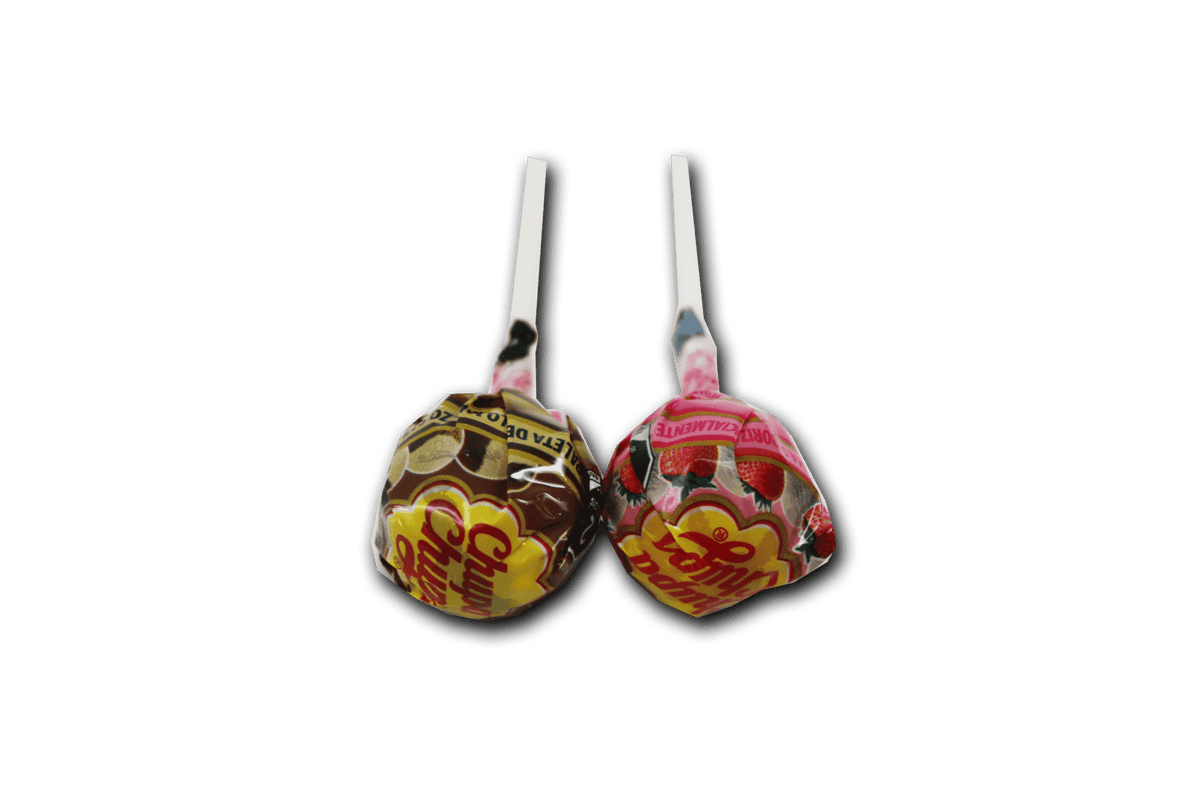 Paleta Chupa Chups Fresas con crema y Chocovainilla