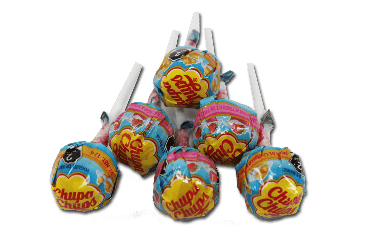 Paleta Chupa Chups Chocolate yogurt fresa mango