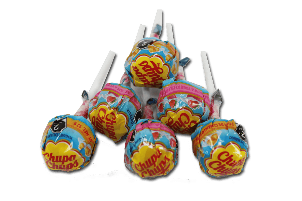 Paleta Chupa Chups Chocolate yogurt fresa mango