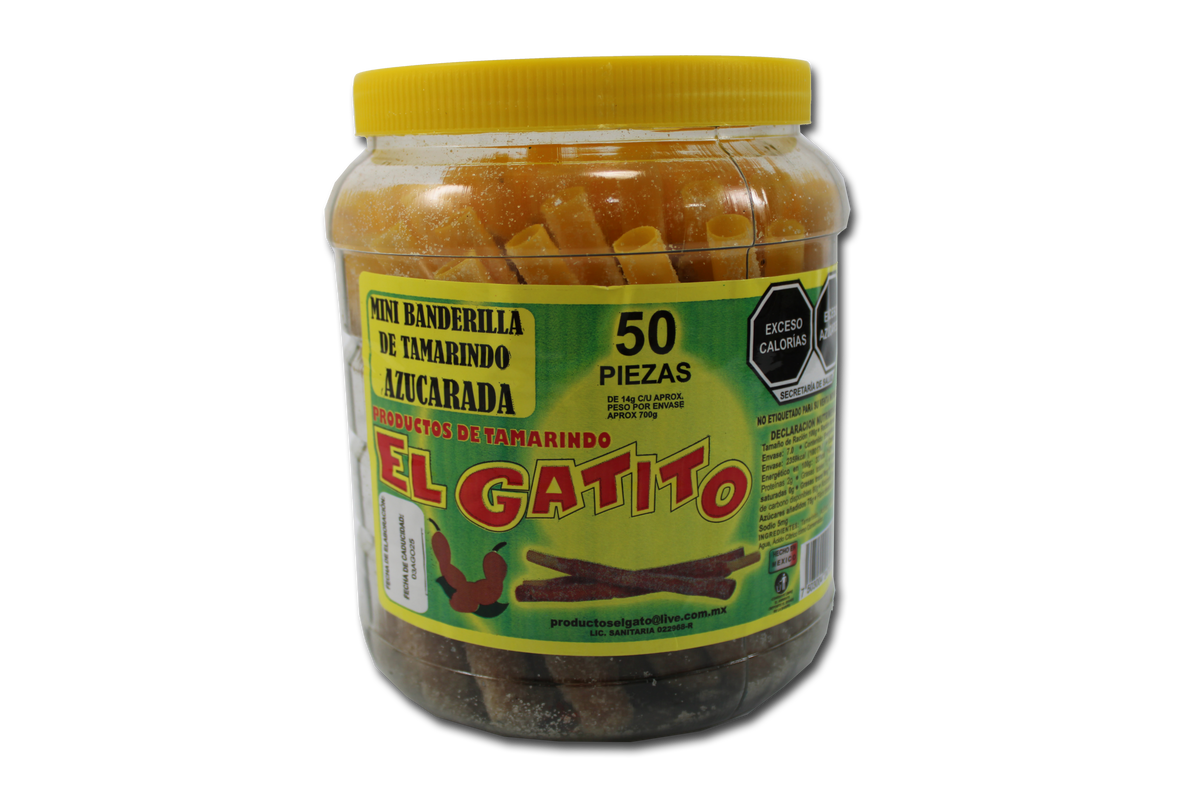 Mini banderillas de tamarindo azucaradas El gatito – Dulcería La Estrella Mini banderillas de tamarindo azucaradas El gatito – Dulcería La Estrella