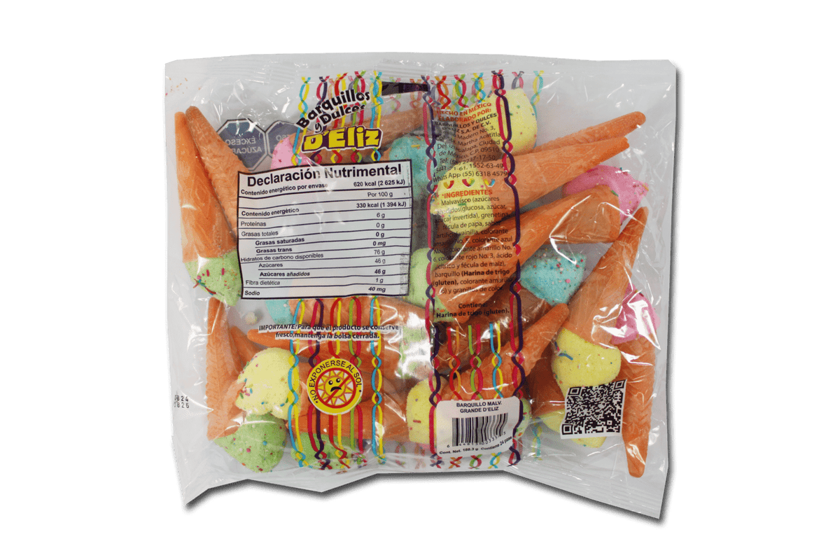Barquillo con bombon grande