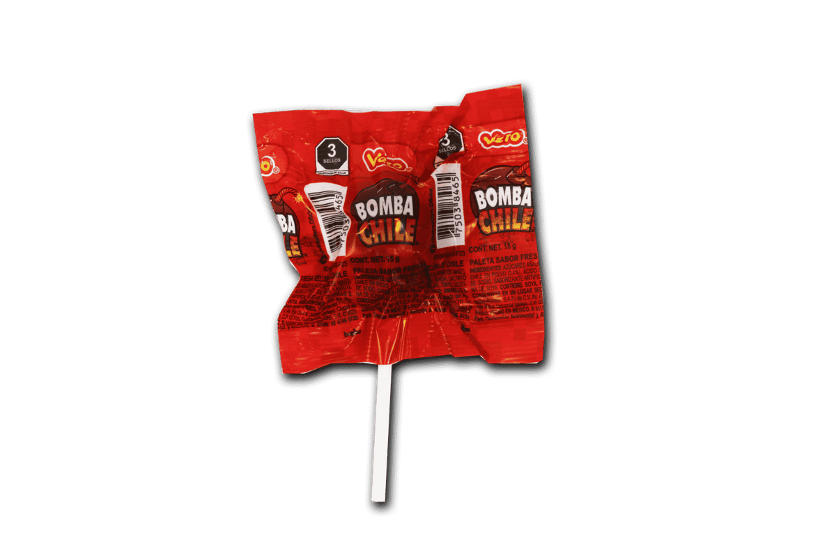 Paletas de caramelo Vero Bombas Surtidas
