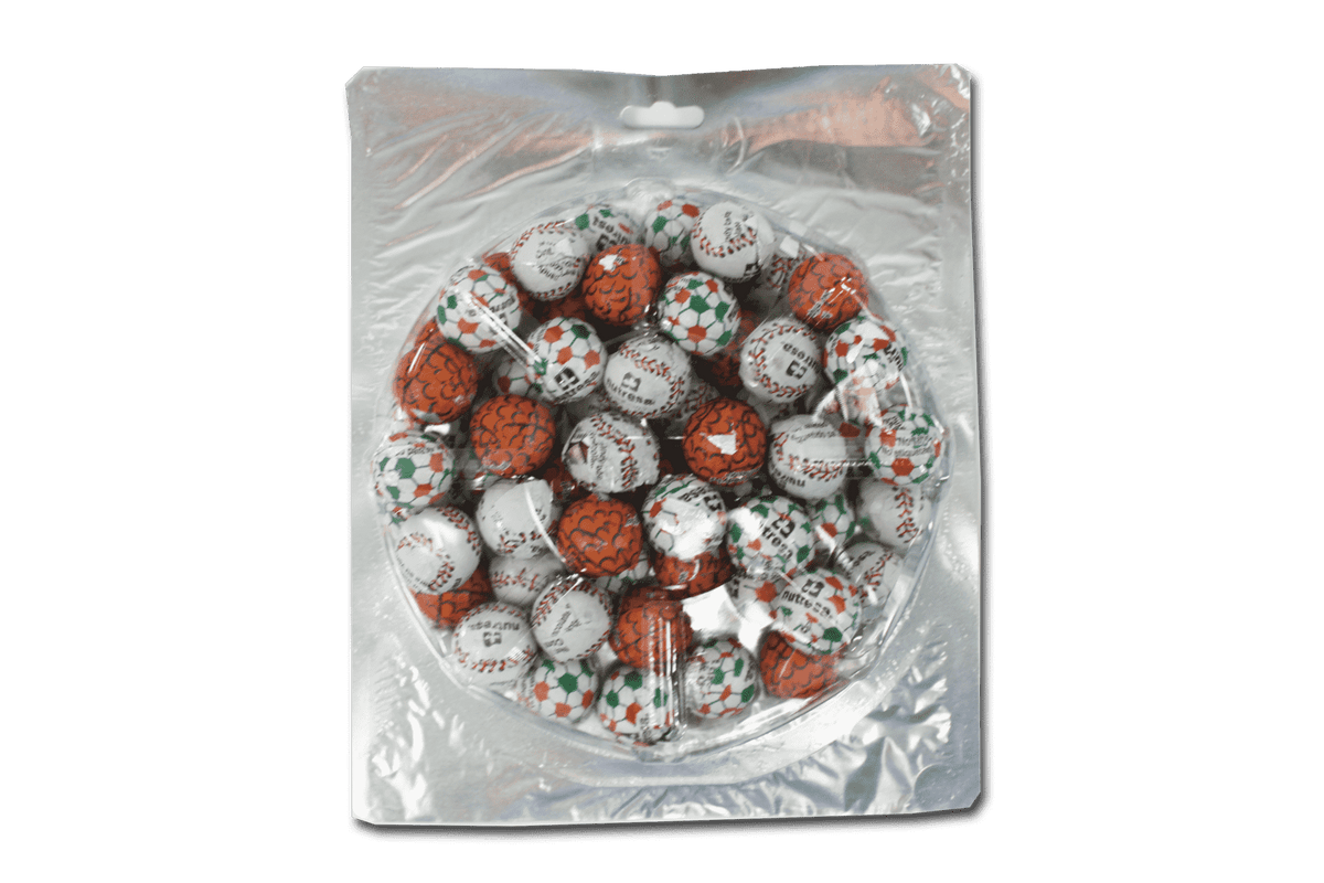 Balones chocolate nucita 56 pzas.