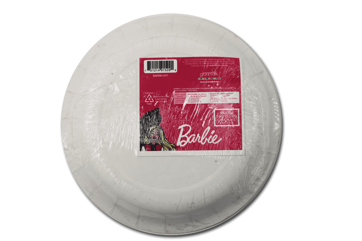 Plato pastelero Barbie