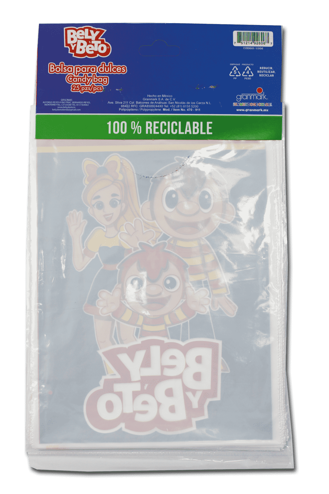 Bolsa para dulces Bely y Beto