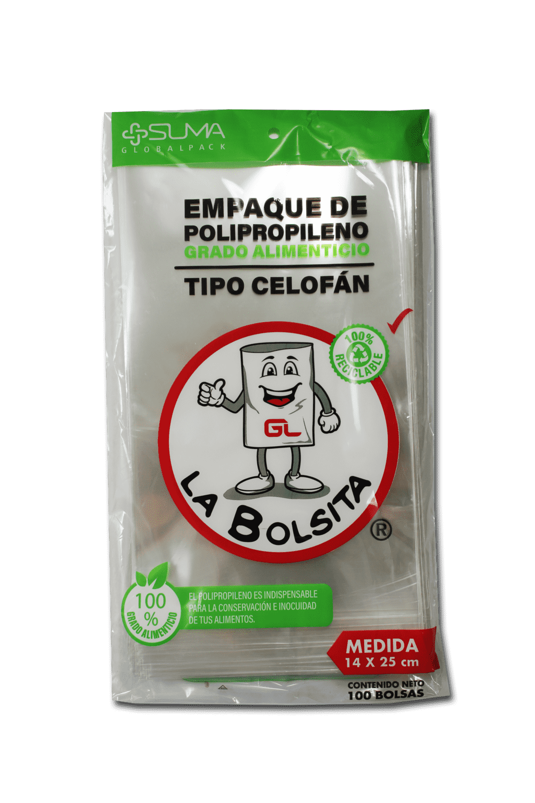 Bolsa celofán 14x25