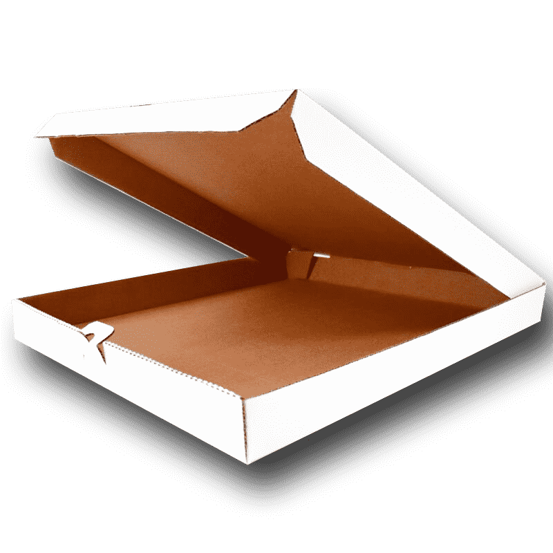 Caja de pizza grande, blanca